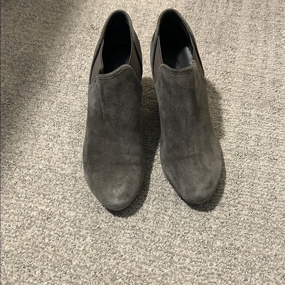 Gray Suede booties